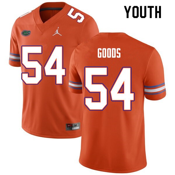 Youth #54 Lamar Goods Florida Gators College Football Jerseys Orange